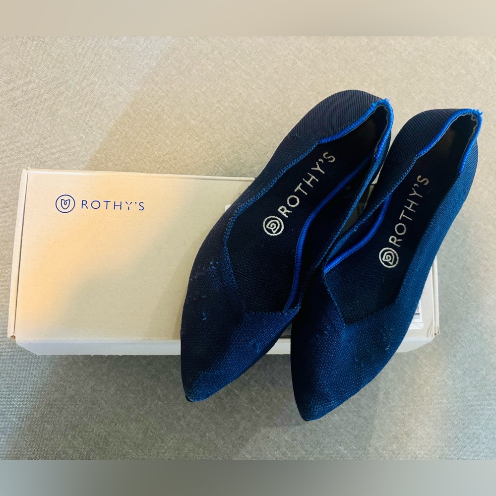 Rothy's Women's The Point Navy Flats